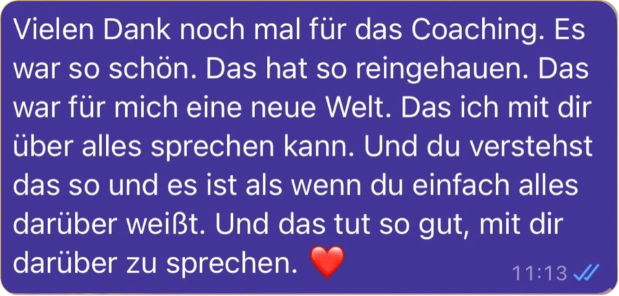 WhatsApp-Nachricht eines Mitglieds, 1 von 10